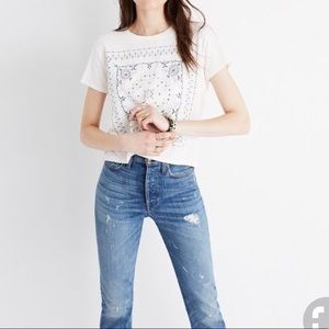 Madewell bandanna print tee Small